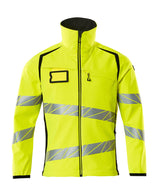 Mascot Accelerate Safe Softshell Jacket #colour_hi-vis-yellow-black