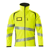 Mascot Accelerate Safe Softshell Jacket #colour_hi-vis-yellow-black