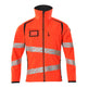 Mascot Accelerate Safe Softshell Jacket #colour_hi-vis-red-dark-navy