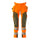Mascot Accelerate Safe Trousers with Holster Pockets - Hi-Vis Orange/Moss Green #colour_hi-vis-orange-moss-green