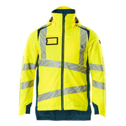 Mascot Accelerate Safe Lightweight Winter Jacket with CLIMascot - Hi-Vis Yellow/Dark Petroleum #colour_hi-vis-yellow-dark-petroleum