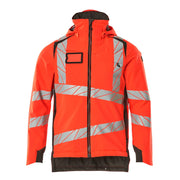 Mascot Accelerate Safe Lightweight Winter Jacket with CLIMascot - Hi-Vis Red/Dark Anthracite #colour_hi-vis-red-dark-anthracite