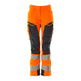 Mascot Accelerate Safe Ladies Diamond Fit Trousers with Kneepad Pockets - Hi-Vis Orange/Navy #colour_hi-vis-orange-navy