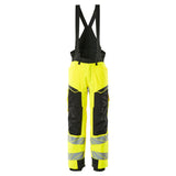 Mascot Accelerate Safe Winter Trousers with Kneepad Pockets #colour_hi-vis-yellow-black