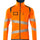 Mascot Accelerate Safe Microfleece jacket with Zip #colour_hi-vis-orange-dark-petroleum