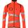 Mascot Accelerate Safe Microfleece jacket with Zip #colour_hi-vis-red-dark-anthracite