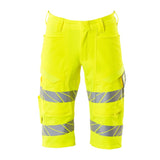 Mascot Accelerate Safe Ultimate Stretch Shorts #colour_hi-vis-yellow