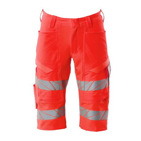 Mascot Accelerate Safe Ultimate Stretch Shorts #colour_hi-vis-red