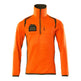 Mascot Accelerate Safe Microfleece Jacket with Half Zip #colour_hi-vis-orange-moss-green