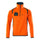 Mascot Accelerate Safe Microfleece Jacket with Half Zip #colour_hi-vis-orange-dark-petroleum