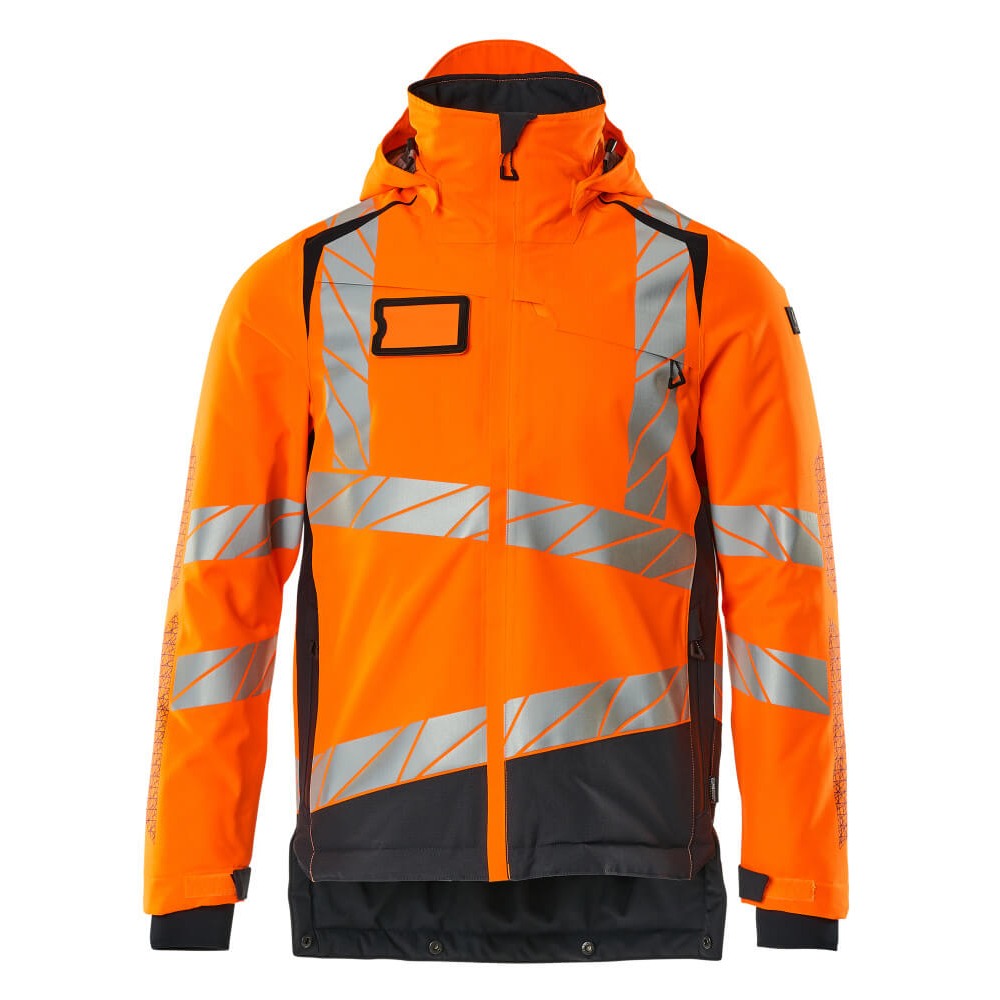 Mascot Accelerate Safe Winter Jacket with CLIMascot #colour_hi-vis-orange-dark-navy