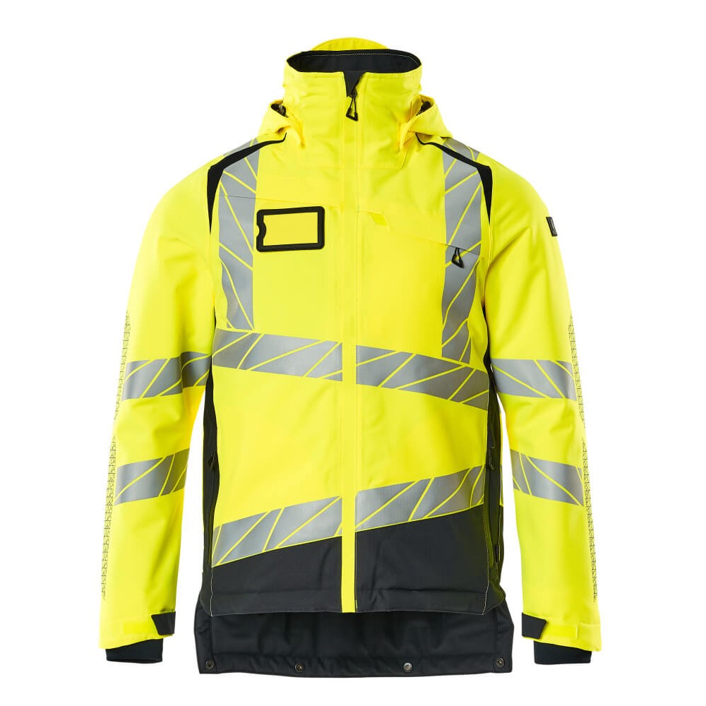Mascot Accelerate Safe Winter Jacket with CLIMascot #colour_hi-vis-yellow-dark-navy