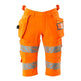 Mascot Accelerate Safe Stretch Shorts with Holster Pockets #colour_hi-vis-orange