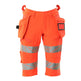 Mascot Accelerate Safe Stretch Shorts with Holster Pockets #colour_hi-vis-red