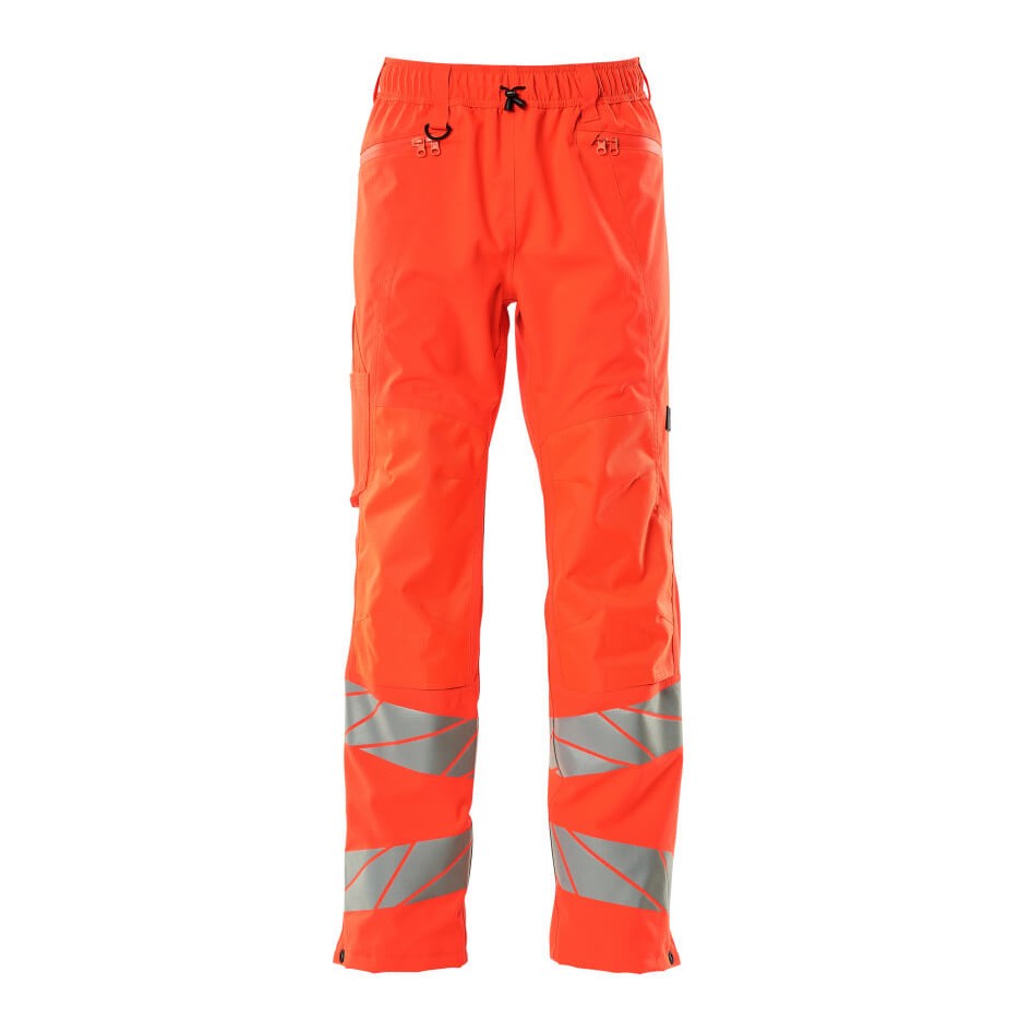 Mascot Accelerate Safe Over Trousers with Lightweight Lining #colour_hi-vis-red