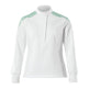 Mascot Food & Care Ladies Fit Ultimate Stretch Smock #colour_white-grass-green