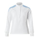 Mascot Food & Care Ladies Fit Ultimate Stretch Smock #colour_white-azure-blue