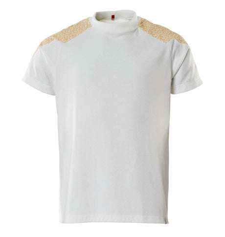 Mascot Food & Care T-shirt #colour_white-curry-gold