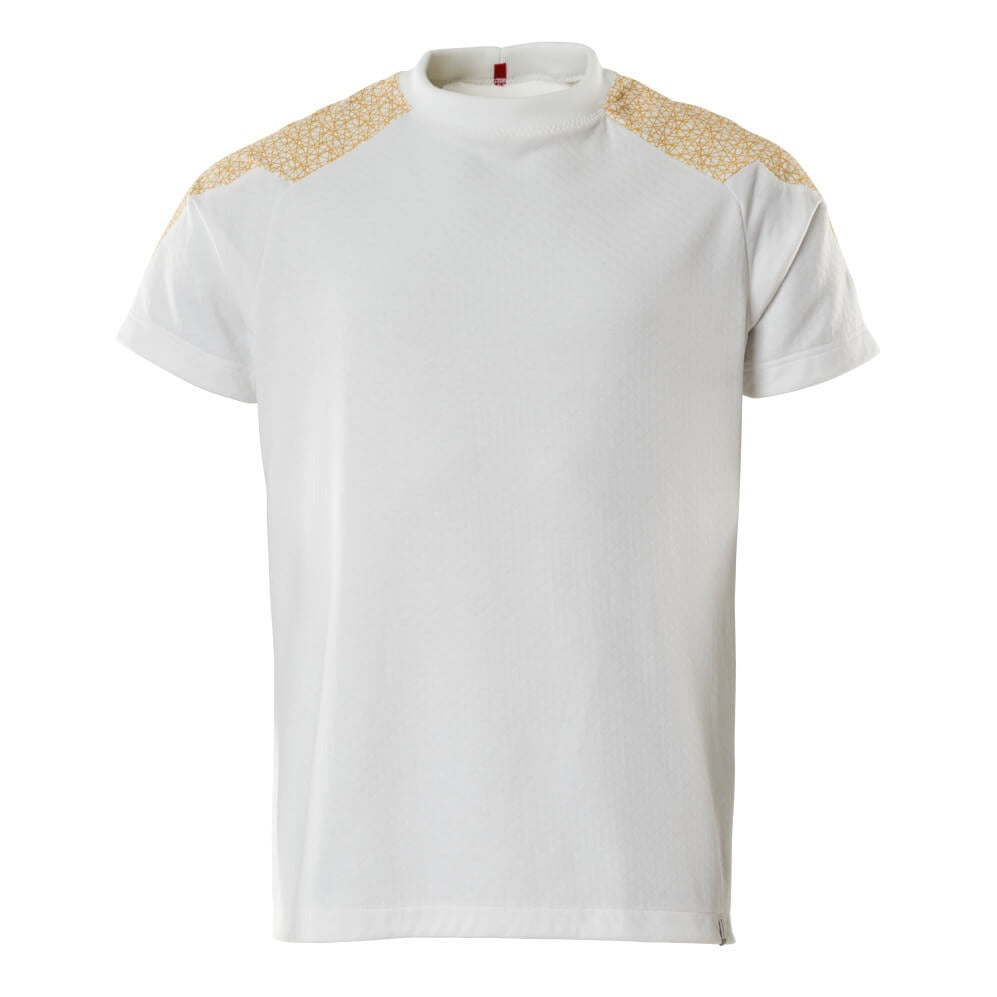 Mascot Food & Care T-shirt #colour_white-curry-gold