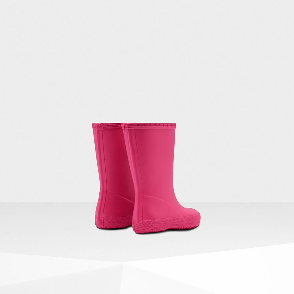 Hunter Original Kids First Classic Bright Pink Wellington Boots#colour_bright-pink