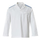 Mascot Food & Care Smock #colour_white-azure-blue