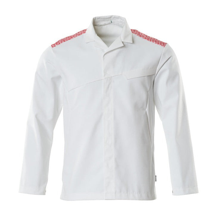 Mascot Food & Care Jacket #colour_white-traffic-red