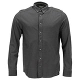 Mascot Frontline Slim Fit Stretch Shirt #colour_dark-anthracite-light-grey-flecked
