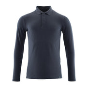 Mascot Crossover Long-Sleeved Polo Shirt with ProWash Technology #colour_dark-navy