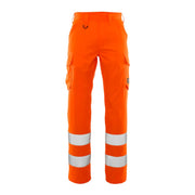 Mascot Safe Light Thigh Pocket Trousers #colour_hi-vis-orange