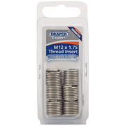 Draper Expert M12 x 1.75 Metric Thread Insert Refill Pack (6)