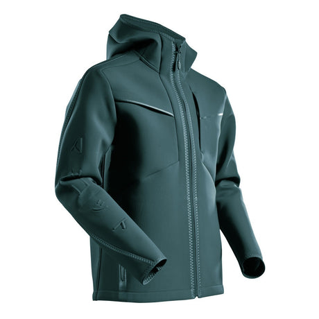 Mascot Customized Softshell Jacket with Hood #colour_forest-green