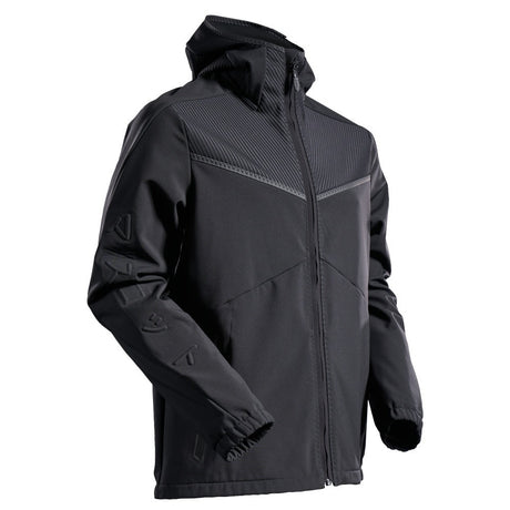 Mascot Customized Softshell Jacket with Hood #colour_black