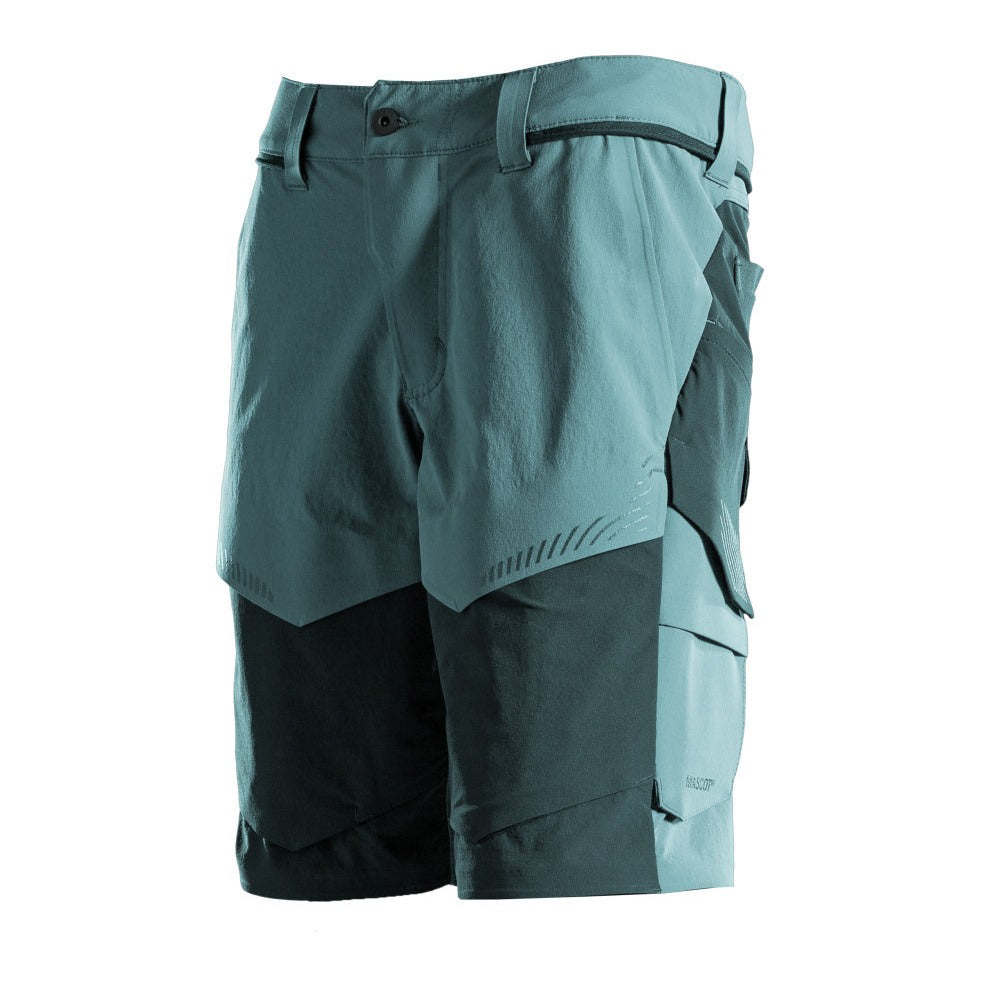 Mascot Customized Stretch Lightweight Shorts - Light Forest Green/Forest Green #light-forest-green-forest-green