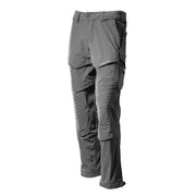 Mascot Customized Stretch Trousers with Kneepad Pockets - Stone Grey #colour_stone-grey