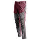 Mascot Customized Stretch Trousers with Kneepad Pockets - Bordeaux/Stone Grey #colour_bordeaux-stone-grey