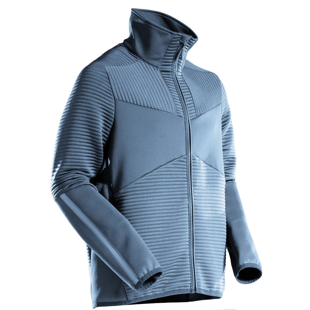 Mascot Customized Microfleece with Zipper #colour_stone-blue