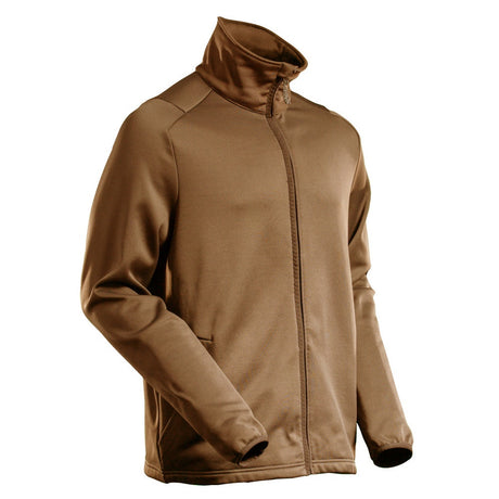Mascot Customized Microfleece with Zipper #colour_nut-brown