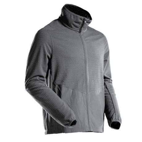 Mascot Customized Microfleece with Zipper #colour_stone-grey