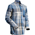 Mascot Customized Checked Flannel Shirt #colour_dark-navy-checked