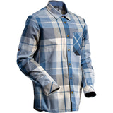 Mascot Customized Checked Flannel Shirt #colour_dark-navy-checked