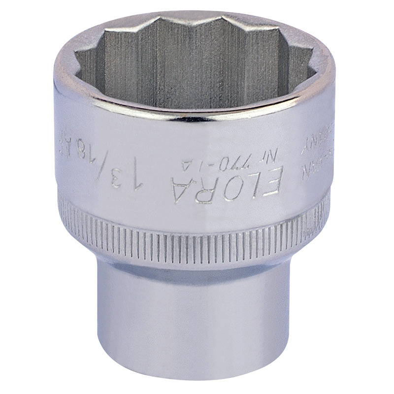Draper 1.3/16" 1/2" Sq. Dr. Elora Bi-Hexagon Socket