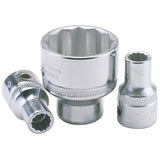 Draper 30mm 1/2" Sq. Dr. Elora Bi-Hexagon Socket