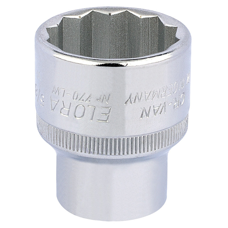 Draper 5/8" 1/2" Sq. Dr. Elora Whitworth Bi-Hexagon Socket