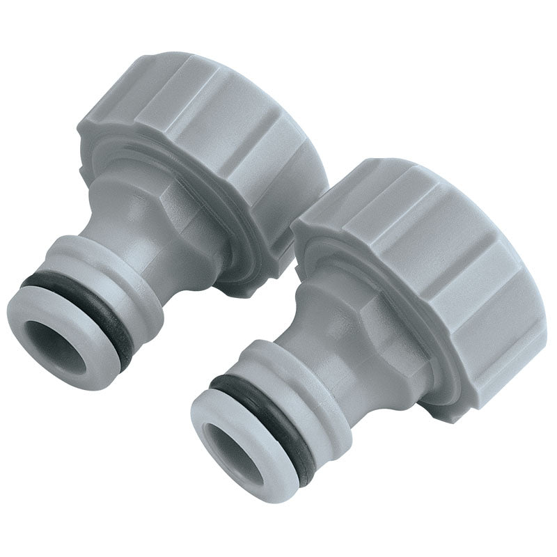 Draper Twin Pack of Outdoor Tap Connectors (3/4")