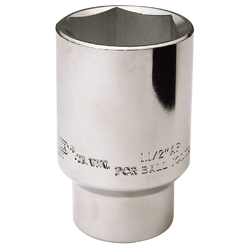 Draper Expert 38mm (1.1/2"Af) 1/2" Square Drive Hub Nut Socket