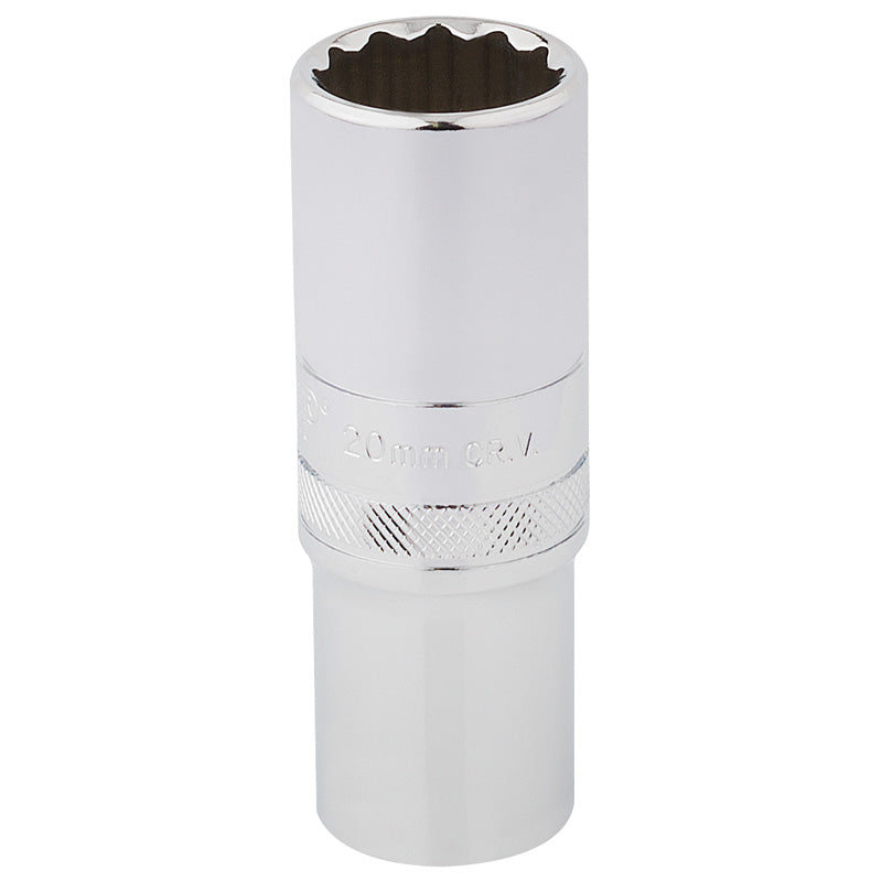 Draper 1/2" Square Drive HI-TORQ® 12 Point Deep Socket (20mm)
