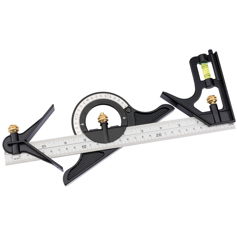 Draper Combination Square with Centre Head and Protractor