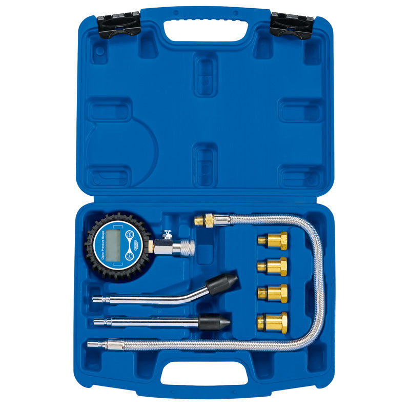 Draper Digital Petrol Compression Test Kit (8 Piece)