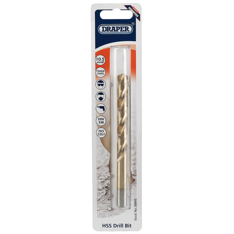 Draper 10.5mm HSS Titanium Drill Bit