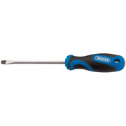 Draper 5.0 x 100mm Plain Slot Screwdriver with Soft Grip Handles